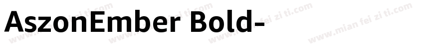 AszonEmber Bold字体转换